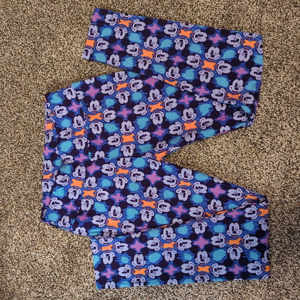 LuLaRoe Disney Mickey Mouse Leggings SZ One Size NWOT
